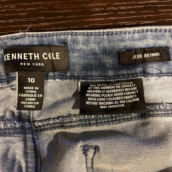 Kenneth Cole New York Jess Skinny Jeans Blue Denim Size 10 - Picture 3 of 6